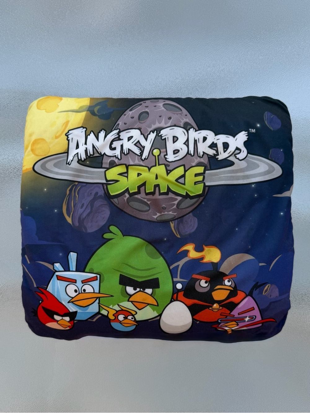 Angry Birds Space Group Of Characters Multi-Color Decorative Throw Pillow